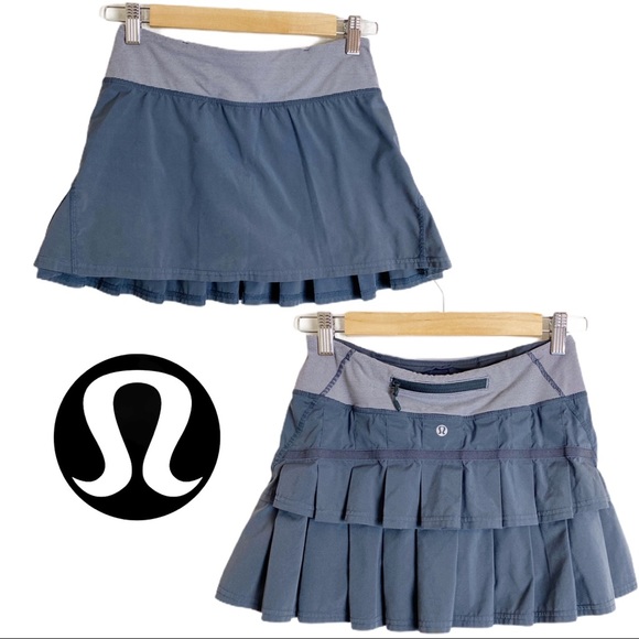 lululemon athletica Pants - Lululemon Pace Setter Skirt, Gray Size 2 (flawed)